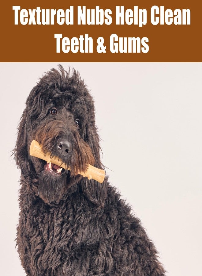 SPOT Bam-Bones Plus Bamboo Stick - Bamboo Fiber & Nylon, Durable Long Lasting Dog Chew for Aggressive Chewers - Great Toy for Adult Dogs & Puppies Under 90lbs, Non-Splintering, 9.5in, Chicken Flavor - Image 4