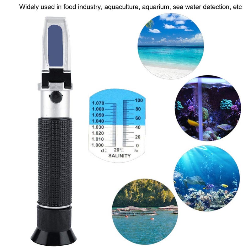Handheld Salinity Refractometer 0 100 Percent for Saltwater Aquarium Seawater Portable - Image 4