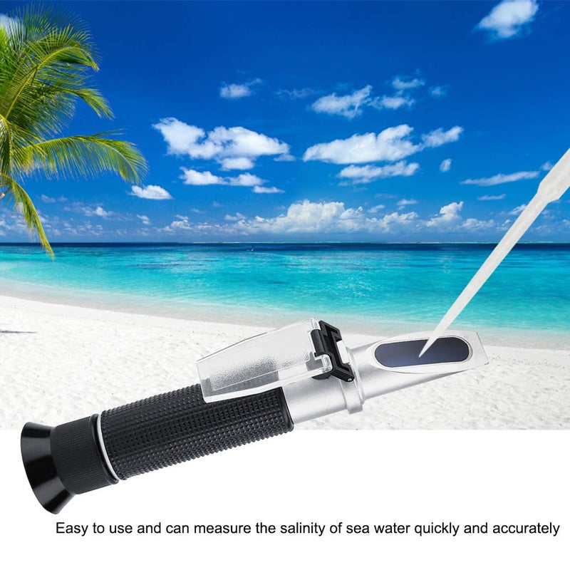 Handheld Salinity Refractometer 0 100 Percent for Saltwater Aquarium Seawater Portable - Image 3