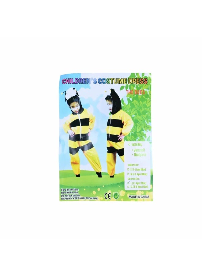 صندوق العاب زي نحلة العسل، أزياء حيوانات للأطفال، ملابس تنكرية للأولاد والبنات، مقاس كبير (٦-٧ سنوات) - Image 4