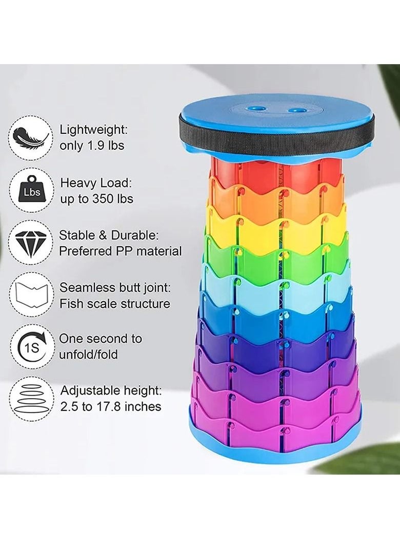 COOLBABY Portable Folding Telescopic Stool Lightweight Rainbow Chair and Outdoor Camping Fishing Beach LED Lighting Stool with Carry Bag - pzsku/Z0D0093E3C9490F5AD425Z/45/_/1693376800/b60f3ee7-e04e-4b0b-b9d4-0b66abf9f438