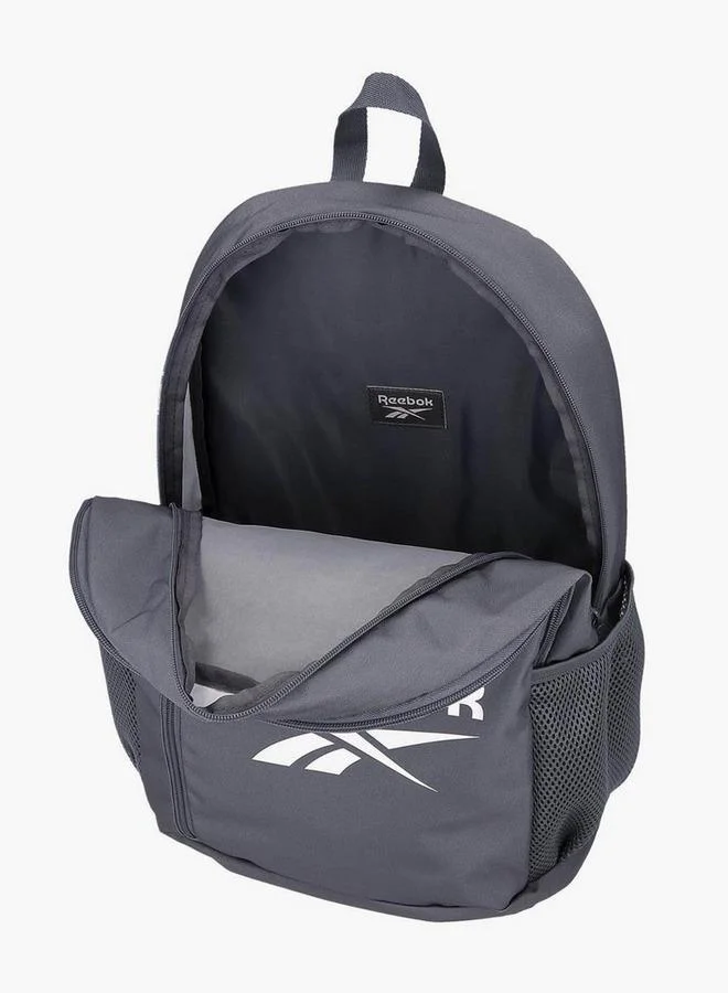 Reebok  Logo Print School Backpack With Adjustable Straps And Zip Closure - 38X19X43 Cm  | Best Price UAE