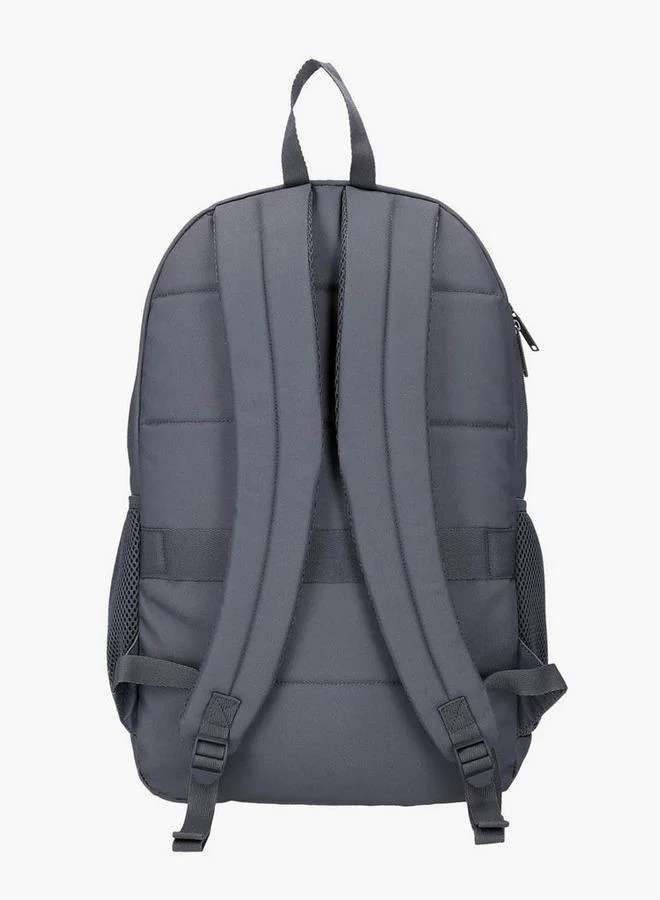 Reebok  Logo Print School Backpack With Adjustable Straps And Zip Closure - 38X19X43 Cm  | Best Price UAE