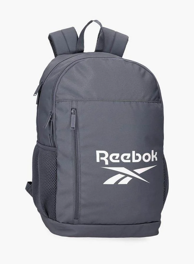 Reebok Logo Print School Backpack With Adjustable Straps And Zip Closure - 38X19X43 Cm