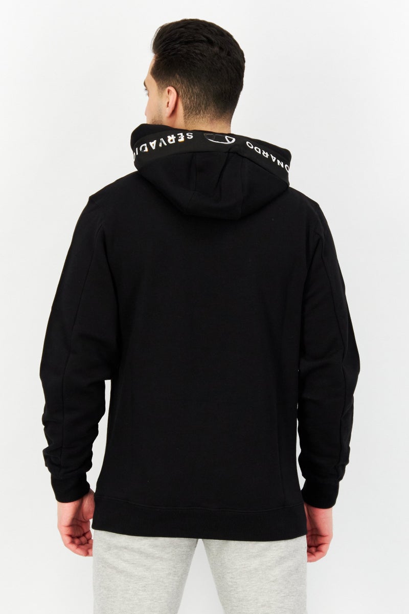 Ellesse Men Sportswear Fit Long Sleeve Training Hoodies, Black - Image 3