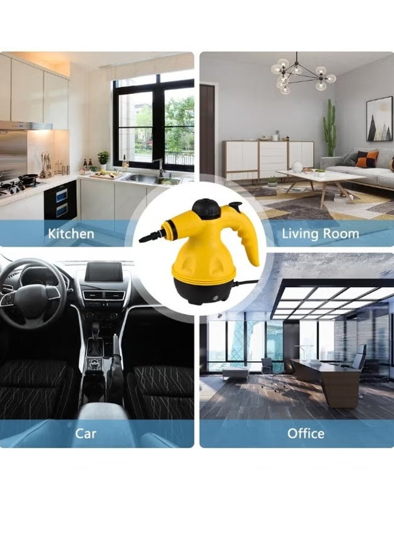 Denx Portable Handheld Steam Cleaner 1200w Multifunctional High Temperature With 9 Pieces Accessories Suitable For Kitchen Sofa Bathroom Window - Image 4