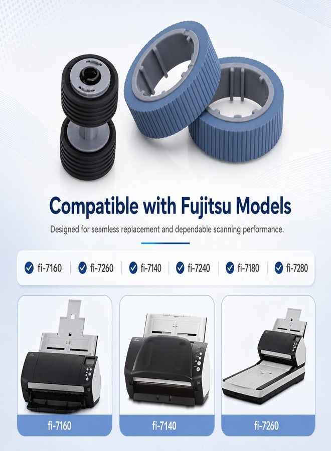 Hoqqf PA03670-0001 and PA03670-0002 Scanner Brake and Pick Roller Set - Image 2