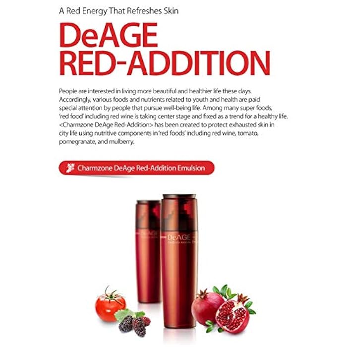 CHARMZONE DeAge Red Addition Emulsion, Korean Serum For Long Lasting Hydration, Smoothing Lines and Ultimate Nourishment (130ml/4.4 fl.oz) - Image 4