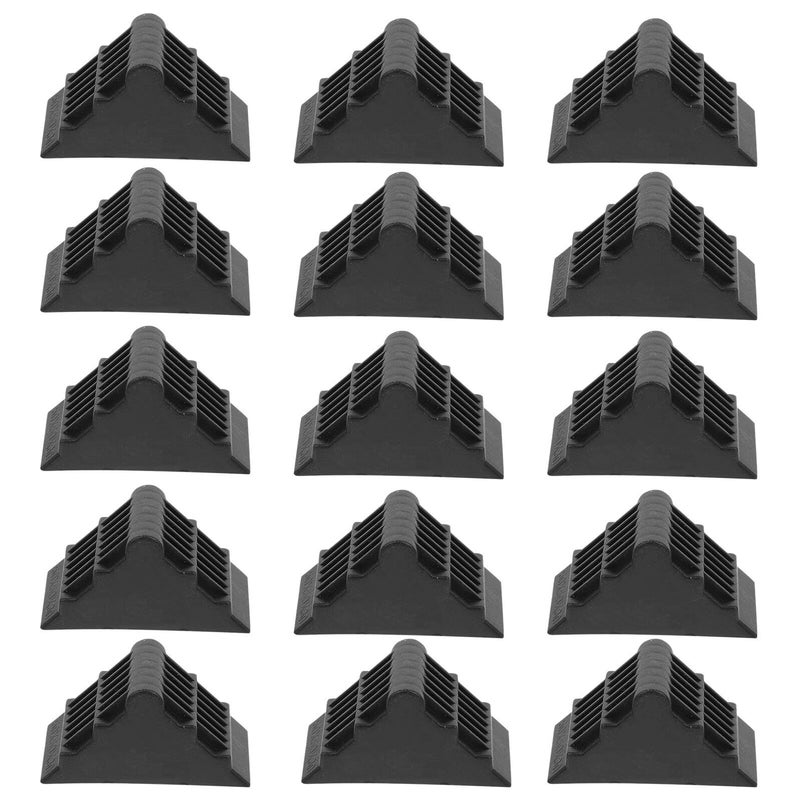 100 Pcs Black Plastic Corner Protectors 50x50x30mm For Furniture And Home Safety - Image 2