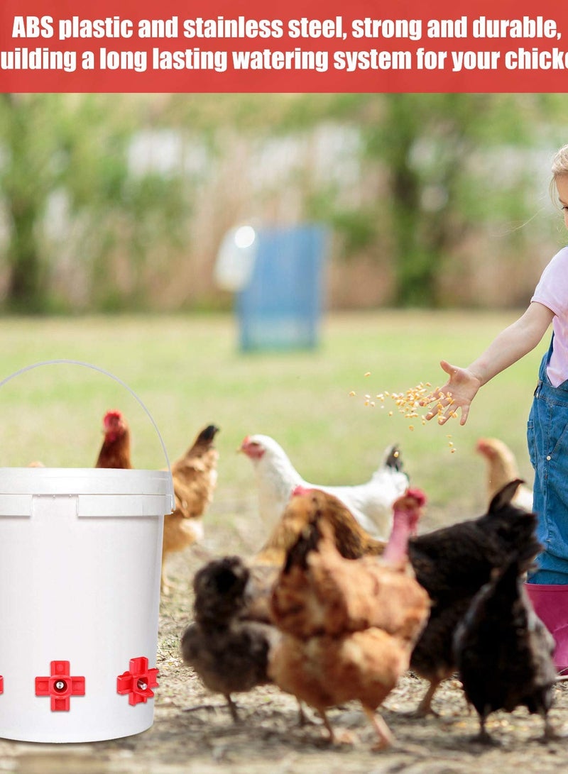 Zikra 30 Pieces Chicken Nipples Waterer - Automatic Poultry Water Nipple - Horizontal Side Mount - Suitable for Chicken, Ducks, Quail, and Other Poultry. - Image 5
