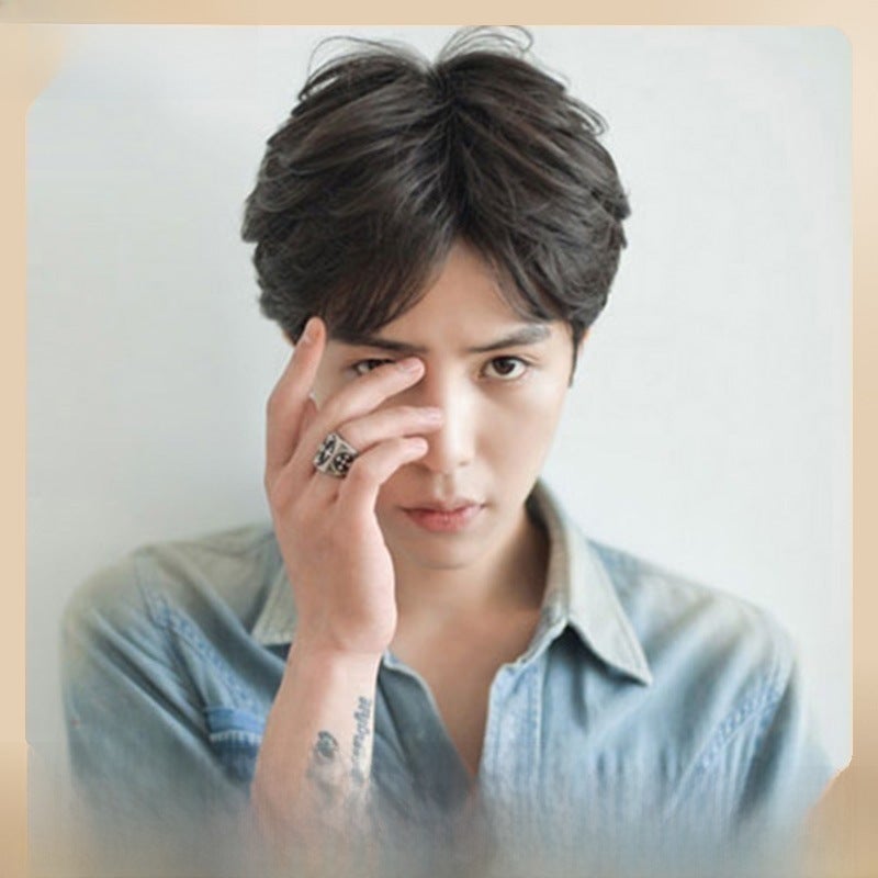 Generic Stylish Mens Short Wig with Natural Look dark brown