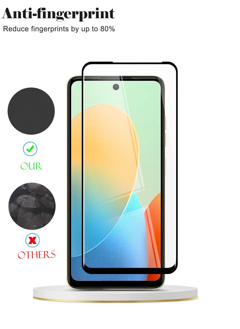 Techie - Full Cover 10H Hardness HD Tempered Glass Screen Protector for Tecno Spark Go 2024 - Anti-Scratch, Anti-Fingerprint, and Bubbles Free Technology - Image 1