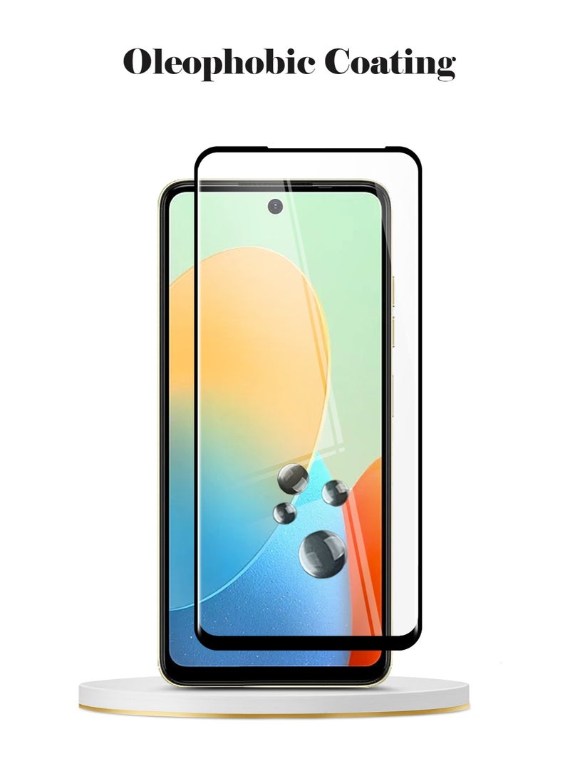 Techie - Full Cover 10H Hardness HD Tempered Glass Screen Protector for Tecno Spark Go 2024 - Anti-Scratch, Anti-Fingerprint, and Bubbles Free Technology - Image 1