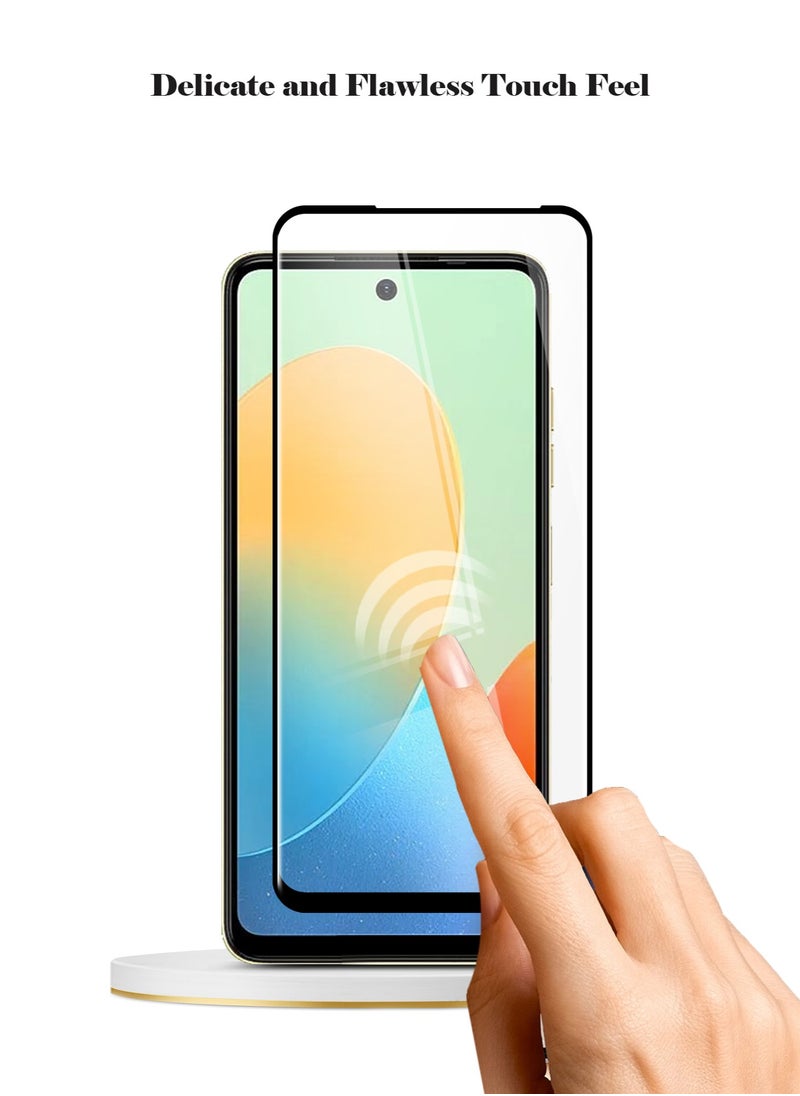 Techie - Full Cover 10H Hardness HD Tempered Glass Screen Protector for Tecno Spark Go 2024 - Anti-Scratch, Anti-Fingerprint, and Bubbles Free Technology - Image 1