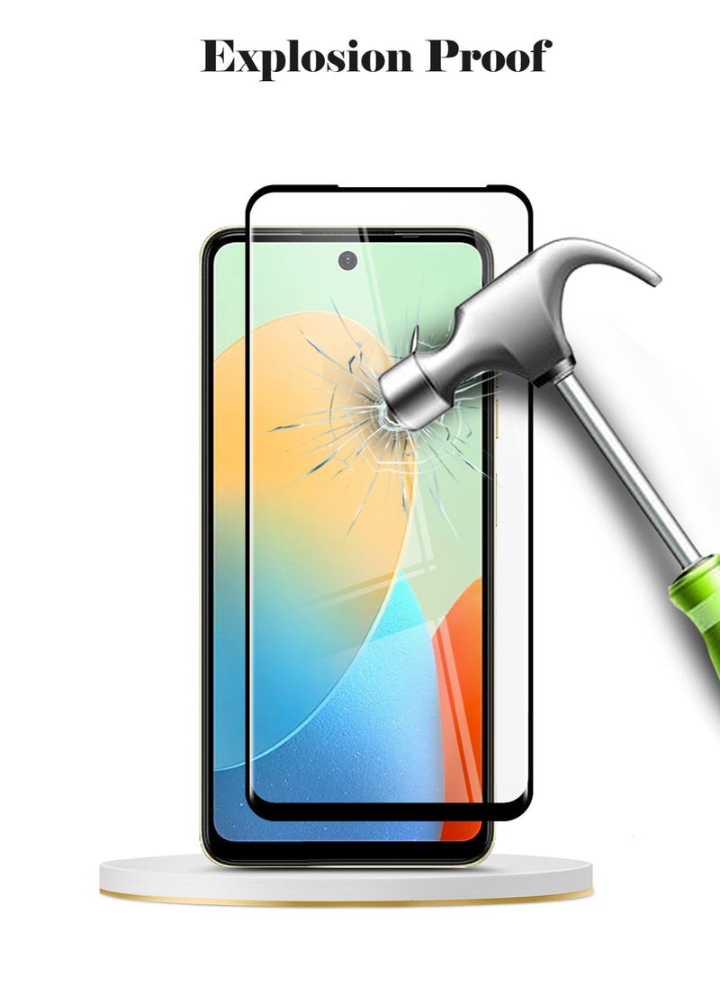 Techie - Full Cover 10H Hardness HD Tempered Glass Screen Protector for Tecno Spark Go 2024 - Anti-Scratch, Anti-Fingerprint, and Bubbles Free Technology - Image 1