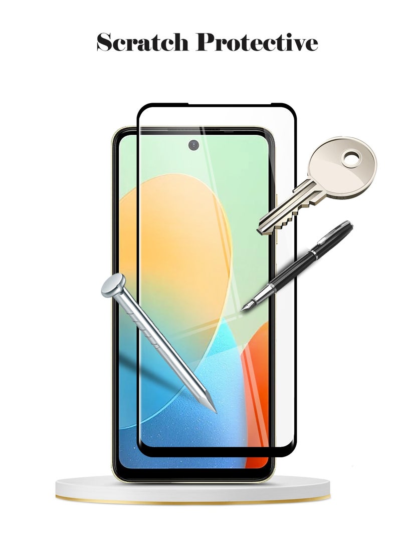 Techie - Full Cover 10H Hardness HD Tempered Glass Screen Protector for Tecno Spark Go 2024 - Anti-Scratch, Anti-Fingerprint, and Bubbles Free Technology - Image 1