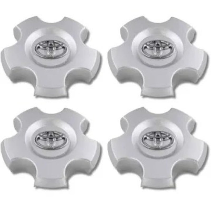 Generic Brand Wheel Center Cap Set Compatible with Toyota Sequoia 2008–2017, Silver Wheel Hub Center Caps - Image 3