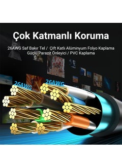 veggıeg veggieg Cat8 40GBPS 2000MHZ Stp RJ45 Ethernet Cable 3 Meters  - Image 3