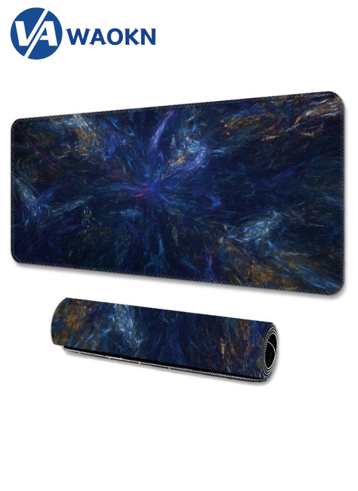 WAOKN Large Gaming Mouse Pad XL Anti-Skid Mousepad Large Keyboard Mouse Pad Desk Mat with Stitched Edges Super Creative MousePad 