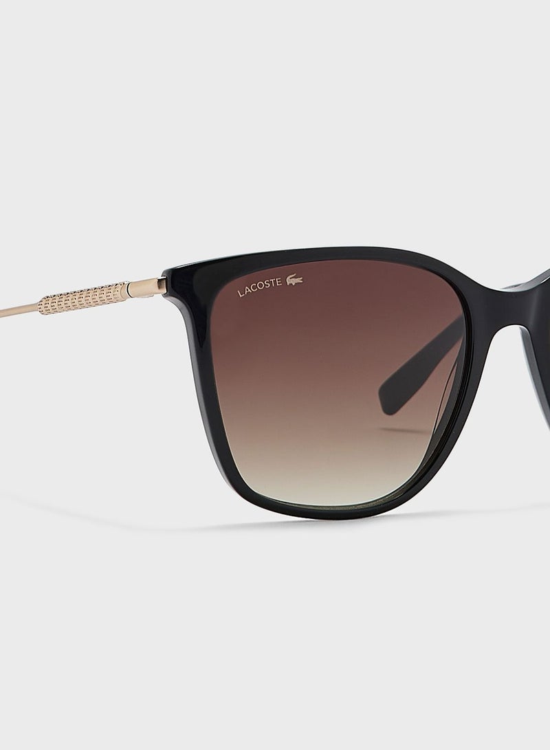 لاكوست نظارة شمسية بإطار مستطيل - Image 4
