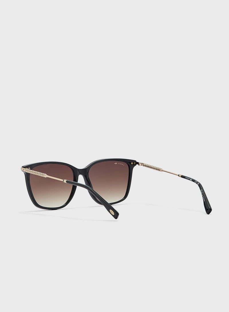 لاكوست نظارة شمسية بإطار مستطيل - Image 3