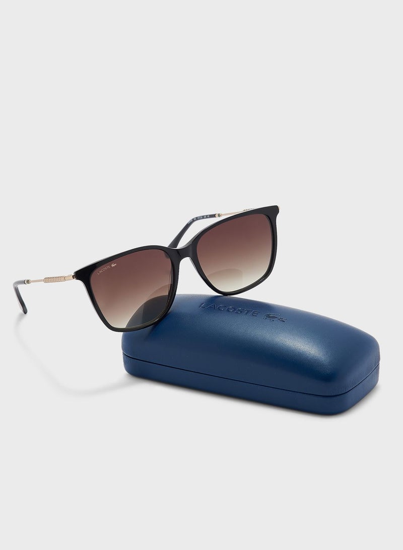لاكوست نظارة شمسية بإطار مستطيل - Image 5