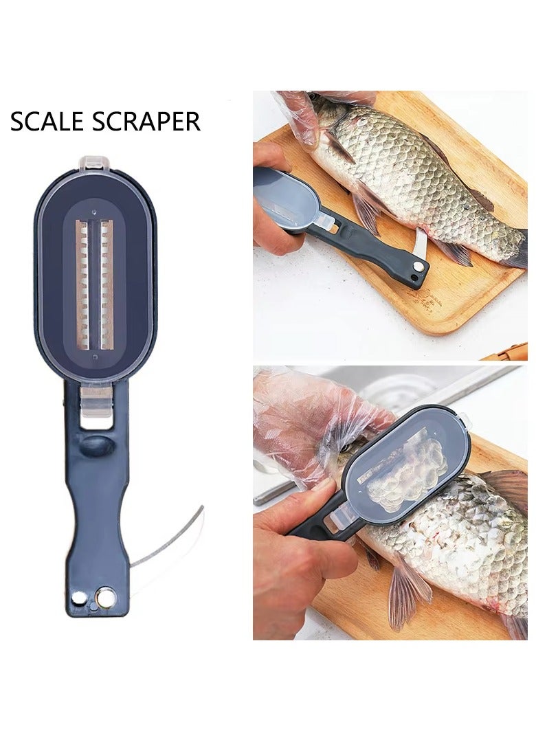 Fish Skin Brush Fast Remove Fish Scale Scraper Planer Tool Fish Scaler Fishing Knife Cleaning Tools - Image 5