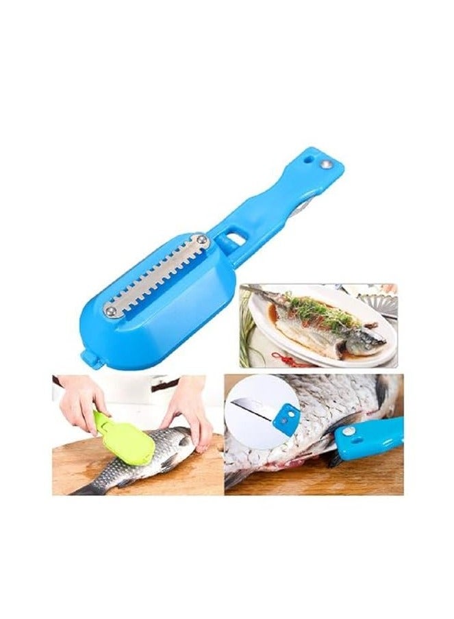 Fish Skin Brush Fast Remove Fish Scale Scraper Planer Tool Fish Scaler Fishing Knife Cleaning Tools - Image 3