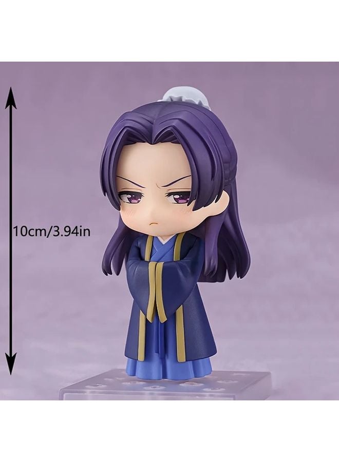 Anime Figure A196 Purple Haired Character Golden Accents Traditional Attire Collectible Statue - Image 3