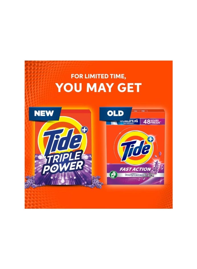 Tide Fast Action Laundry Detergent Powder with Lavender 2.25kg - Image 3