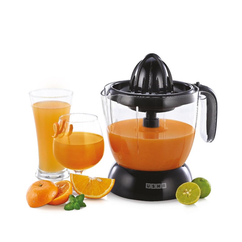 Usha Citrus Press 30 Watt (1.0 L) Juicer 2 two pulp filters & 2 year warranty (Black) - Image 2