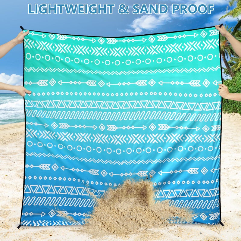 WIWIGO Beach Blanket Waterproof Sandproof Beach Mat 79" X 83"/10'x9'for 2-8 Adults Quick Drying Outdoor Picnic Mat Beach Accessories for Travel, Camping, Hiking - Image 3