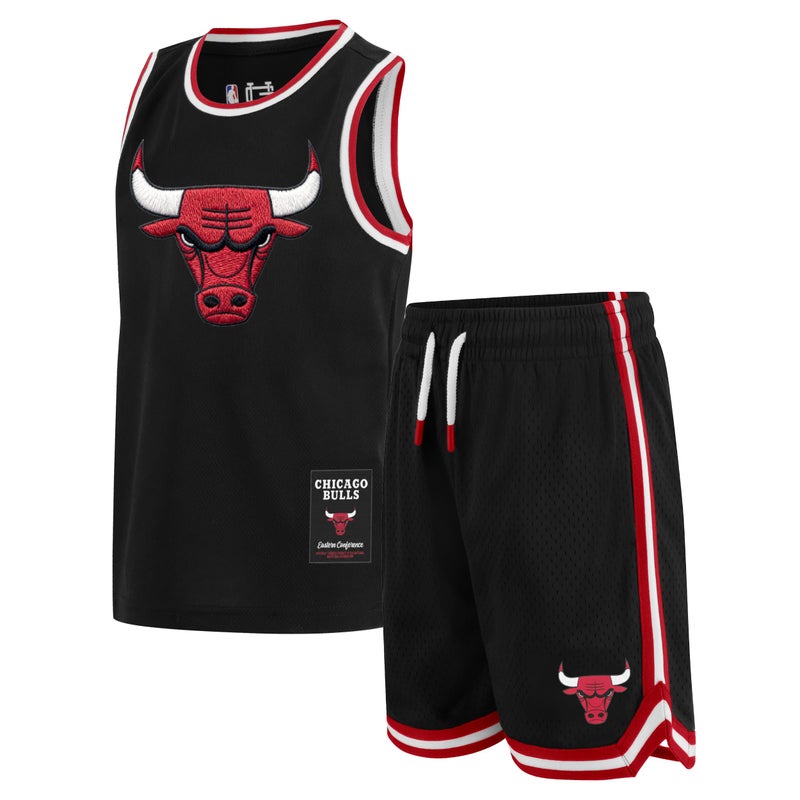 Ultra Game Boys NBA Official Super Soft Jersey Tank Top Basketball Shorts Set Chicago Bulls Black 8 - Image 2