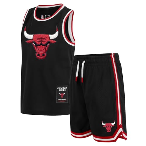 Ultra Game Boys NBA Official Super Soft Jersey Tank Top Basketball Shorts Set Chicago Bulls Black 8 - Image 1