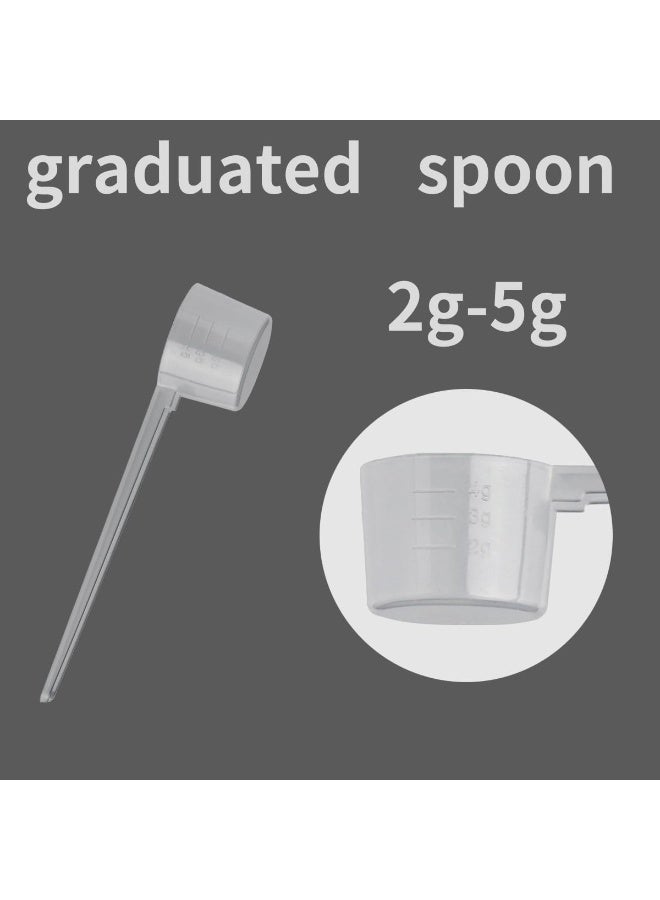 ChicAbode 5 Pcs 5g Precision Protein Scoop Set, Plastic Multipurpose Kitchen Tool for Powders, Liquids, Baking Ingredients and Healthcare Use, Compact Ergonomic Design, Easy to Clean and Store - Image 3
