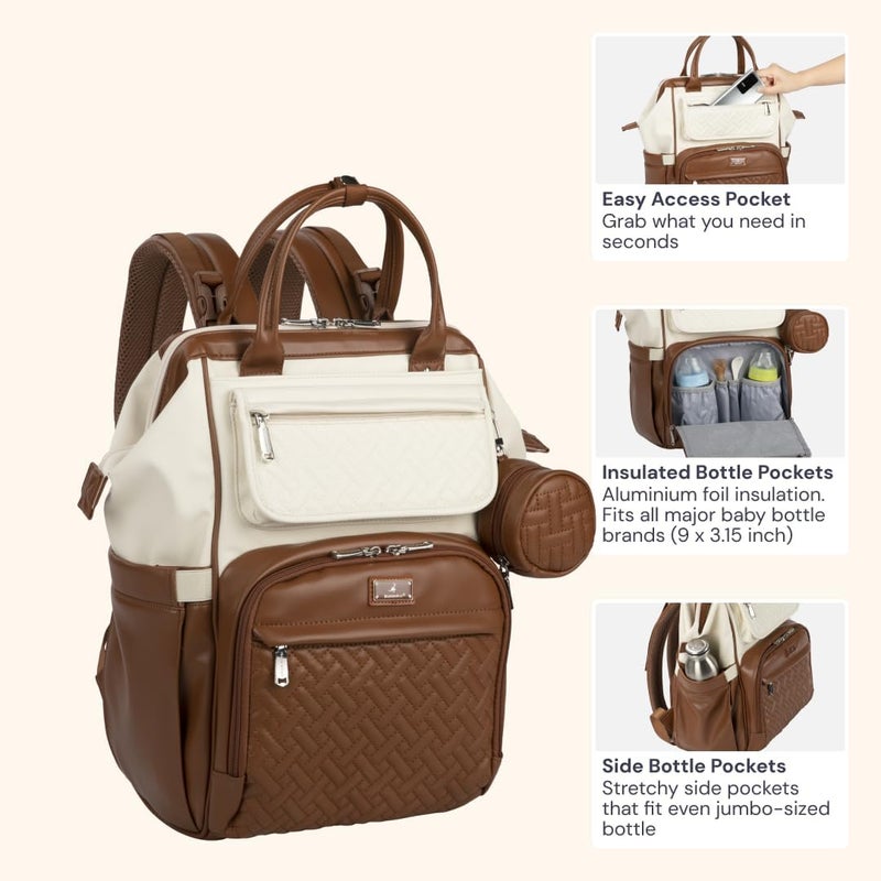 BabbleRoo Multifunction Diaper Bag Backpack - Image 4
