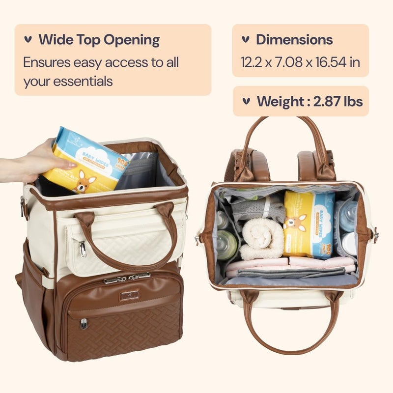 BabbleRoo Multifunction Diaper Bag Backpack - Image 3