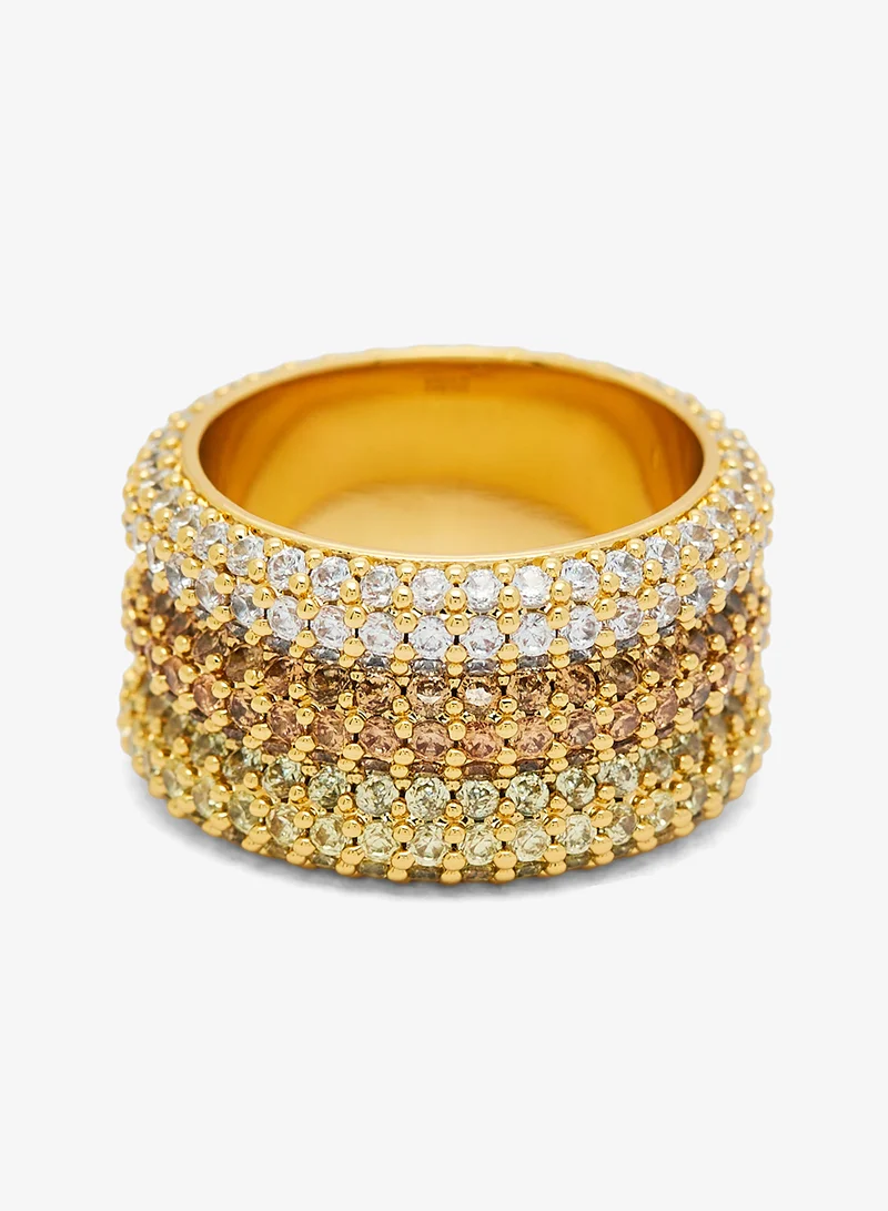 GUESS  Essenza Pave Triple Ring for Women | Best Price UAE