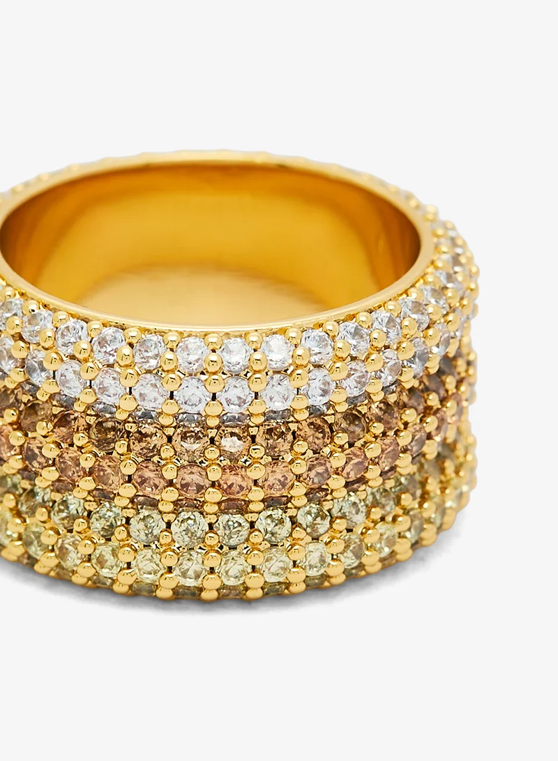 GUESS  Essenza Pave Triple Ring for Women | Best Price UAE