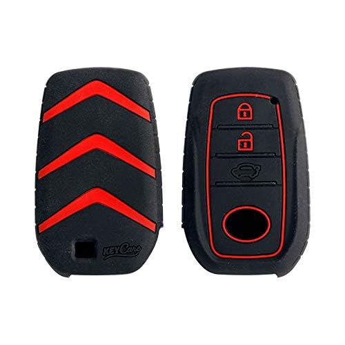 CARMATE Silicone Car Key Cover KC-18 Fit for ( Toyota Fortuner, Innova Crysta )-Black - Image 2