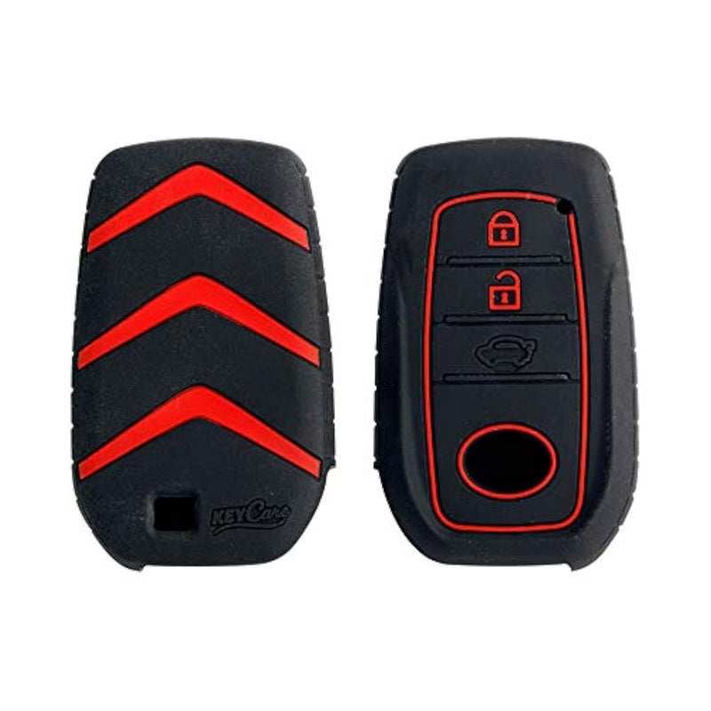CARMATE Silicone Car Key Cover KC-18 Fit for ( Toyota Fortuner, Innova Crysta )-Black - Image 5