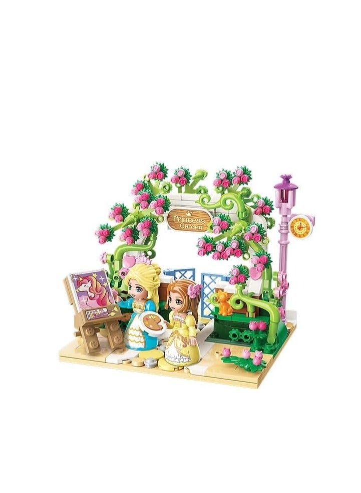 Qman Qman Rose Courtyard (350 PCS) - Beautiful Rose Garden Building Set for Kids and Creative Play - Image 5
