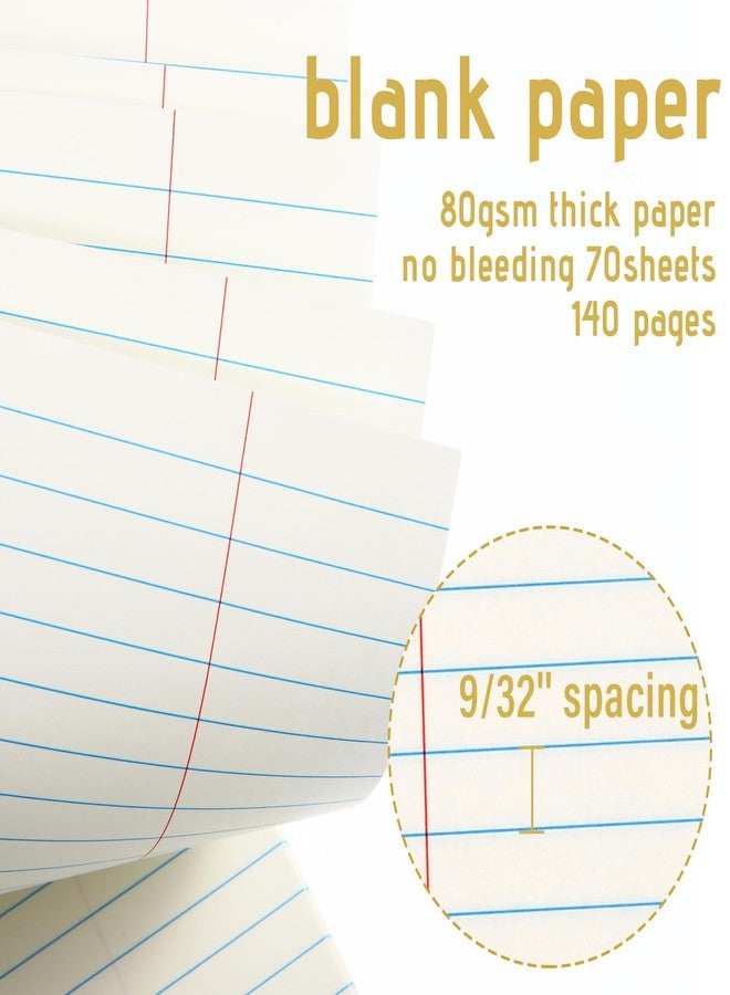 Maitys 8.5 x 11 in Top Bound Office Steno Book Spiral Steno Books College Ruled Paper 70 Sheets/Pad Colorful Covers for Writing Notes in School Office University College(Lovely Color, 6 Pcs) - Image 4