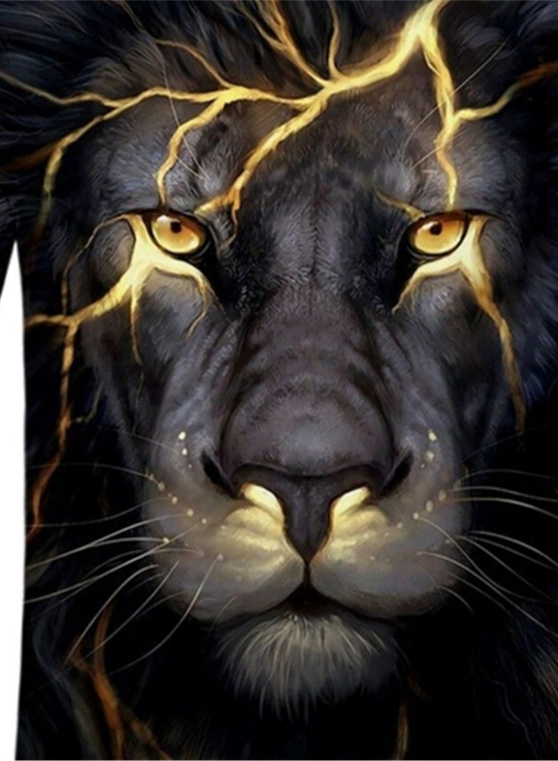 3D Printed T-Shirt Men's High Quality Loose Short Sleeve - Image 4