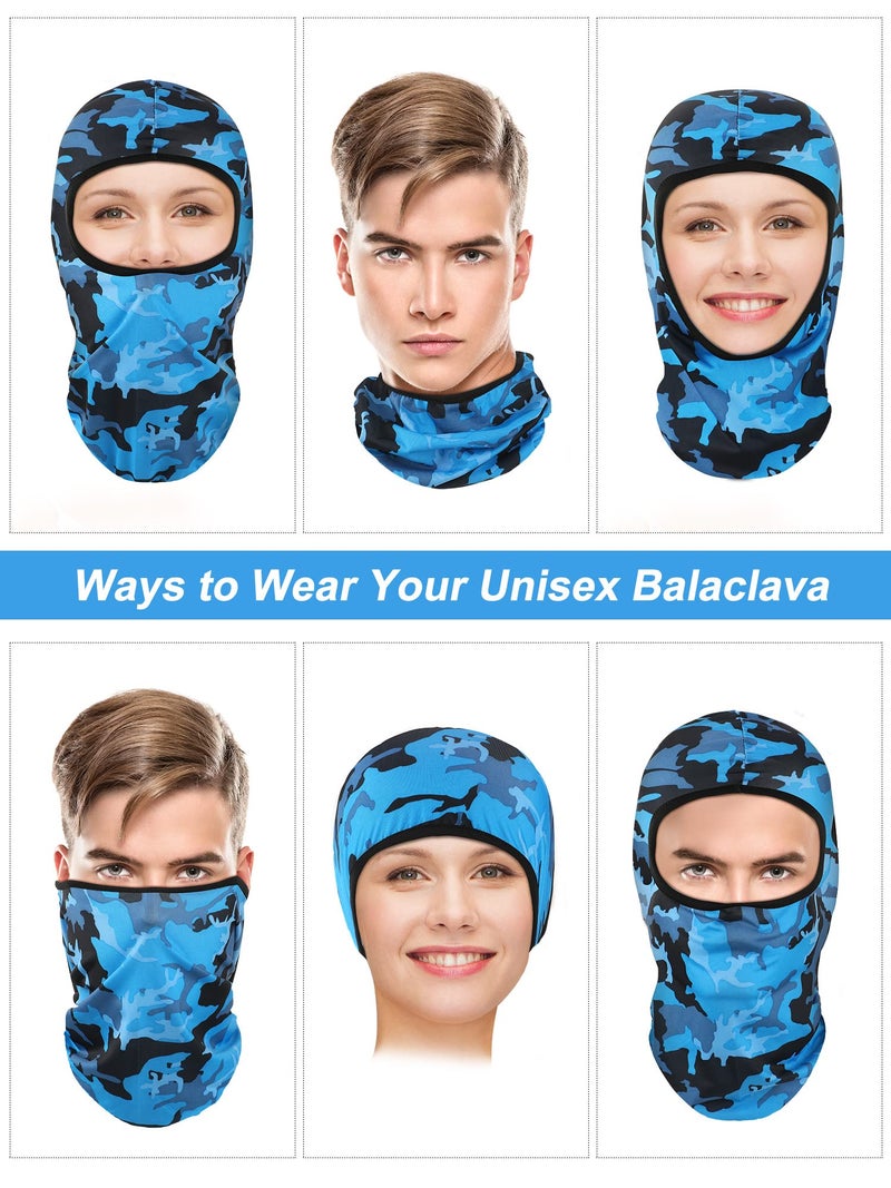 Geyoga 12 Pcs Sun Protection Balaclava for Women Full Face Cover UV Protection Balaclava Ski Mask for Men Outdoor Cycling(Camouflage Style,Camouflage Color) - Image 4