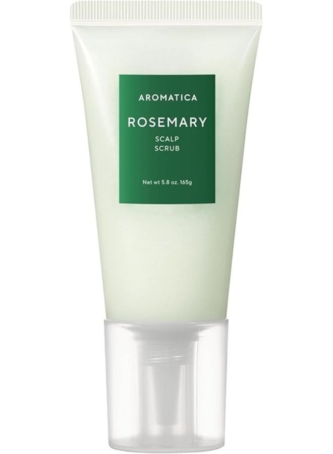 AROMATICA Rosemary Scalp Scrub 5.82oz / 165g, Scalp Treatment, Scalp Exfoliator with Salt Scrub for Oily Scalp, Dandruff, Build Up Remover - Image 1