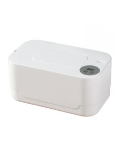 AROAQ Portable Wipes Warmer, Temperature Adjustable Baby Wet Wipe Heater, Multifunctional USB Baby Wipes Holder Dispenser, LED Display Baby Wipes Heating Box For Home Travel Car, (White)  - Image 1