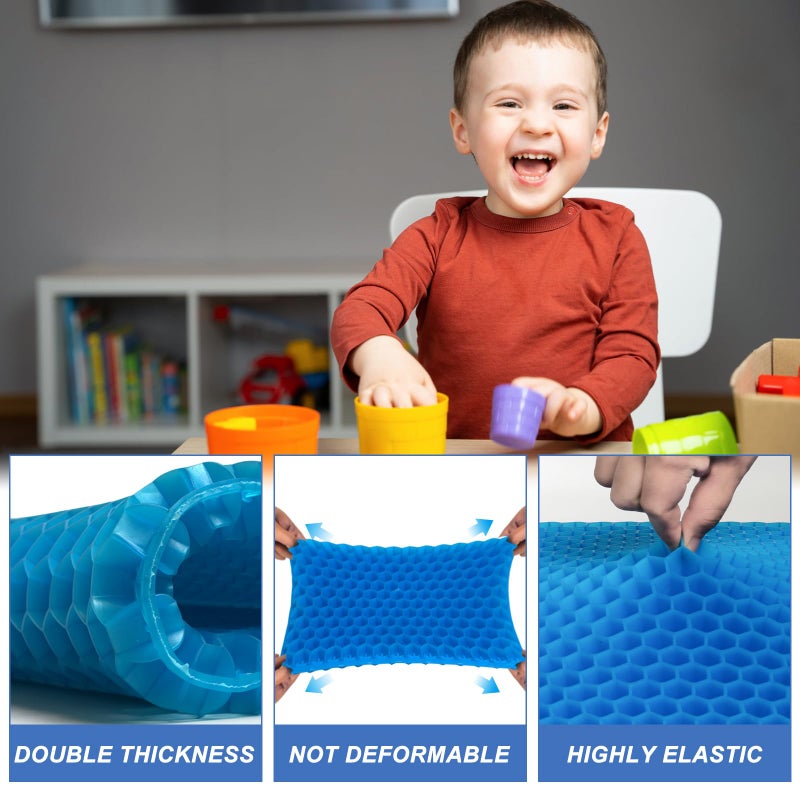 LYUANEC Gel Seat Cushion for Long Sitting - 10" x 7" x 1.4" (Mini) Gel Cushion for Kids, Pressure Relief Cushion for Chair - Image 3