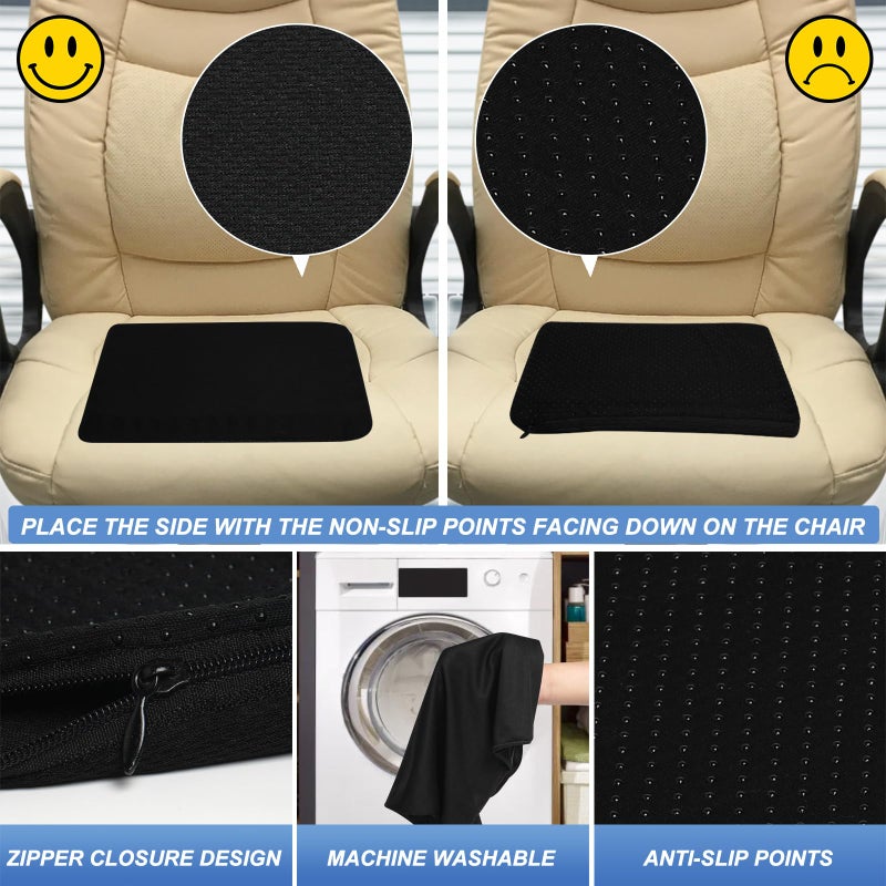 LYUANEC Gel Seat Cushion for Long Sitting - 10" x 7" x 1.4" (Mini) Gel Cushion for Kids, Pressure Relief Cushion for Chair - Image 5