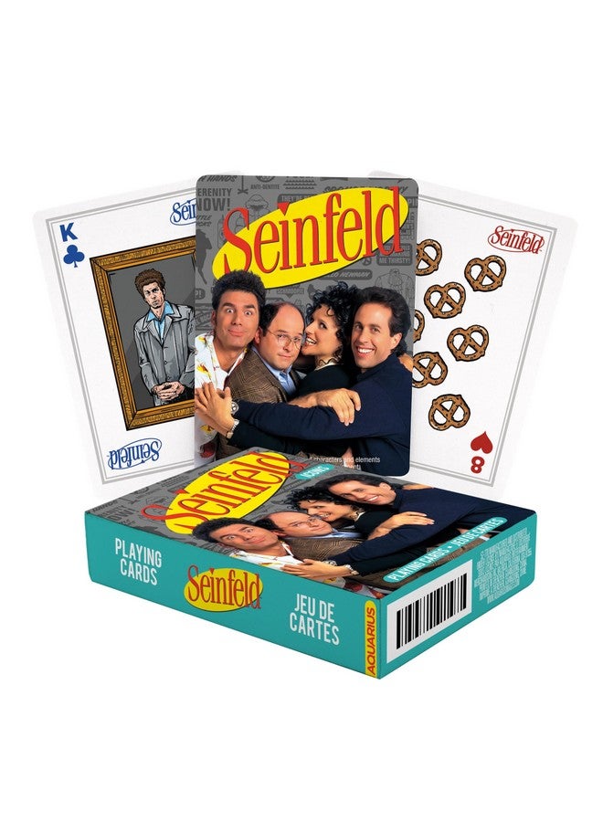AQUARIUS Seinfeld Playing Cards - Seinfeld Icons Themed Deck of Cards for Your Favorite Card Games - Officially Licensed Seinfeld Merchandise & Collectibles - Image 1